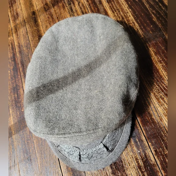 true vintage fishermans gray wool greek fishermans cap